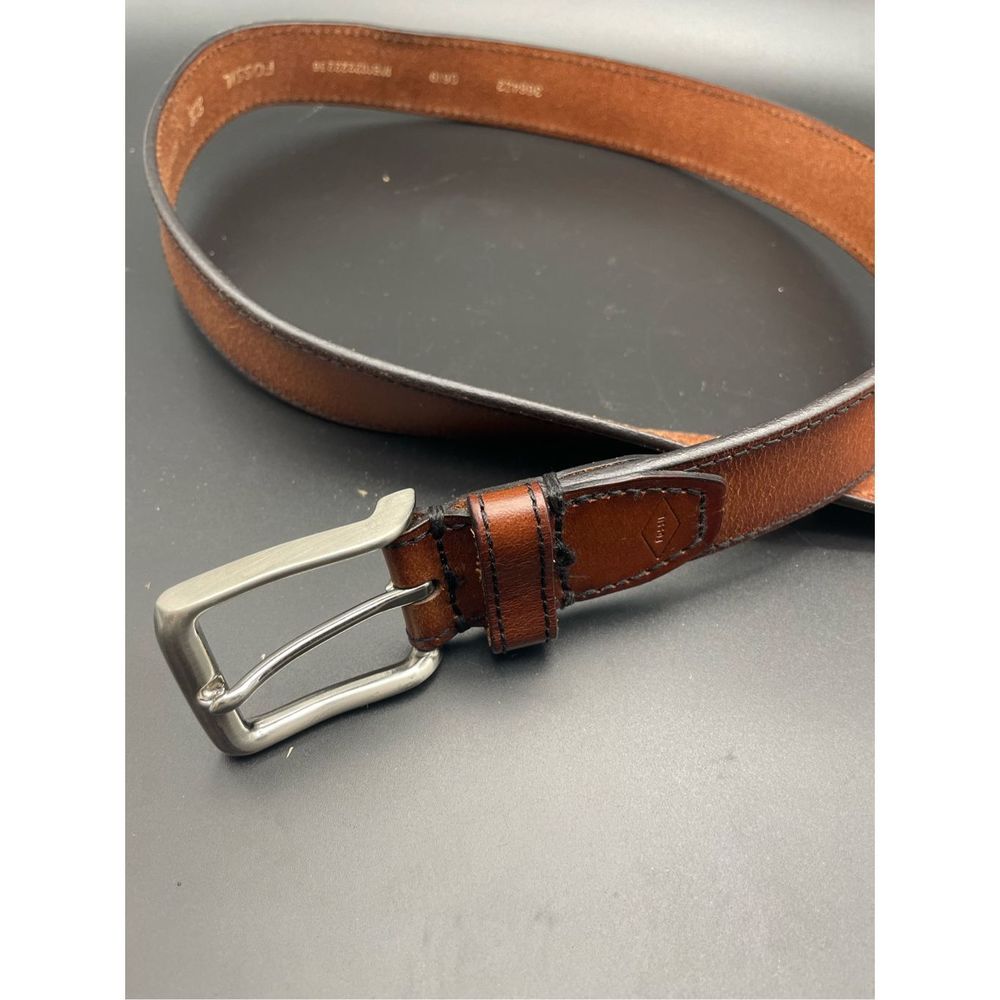 Fossil Men's Griffin Leather Belt Size 36” Cognac Color mb1022222